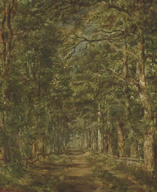 Charles Leroux - Chemin dans les bois au souliers