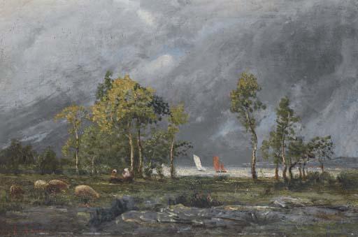 Charles Leroux - Voiliers Sur L\'Estuaire de La Loire