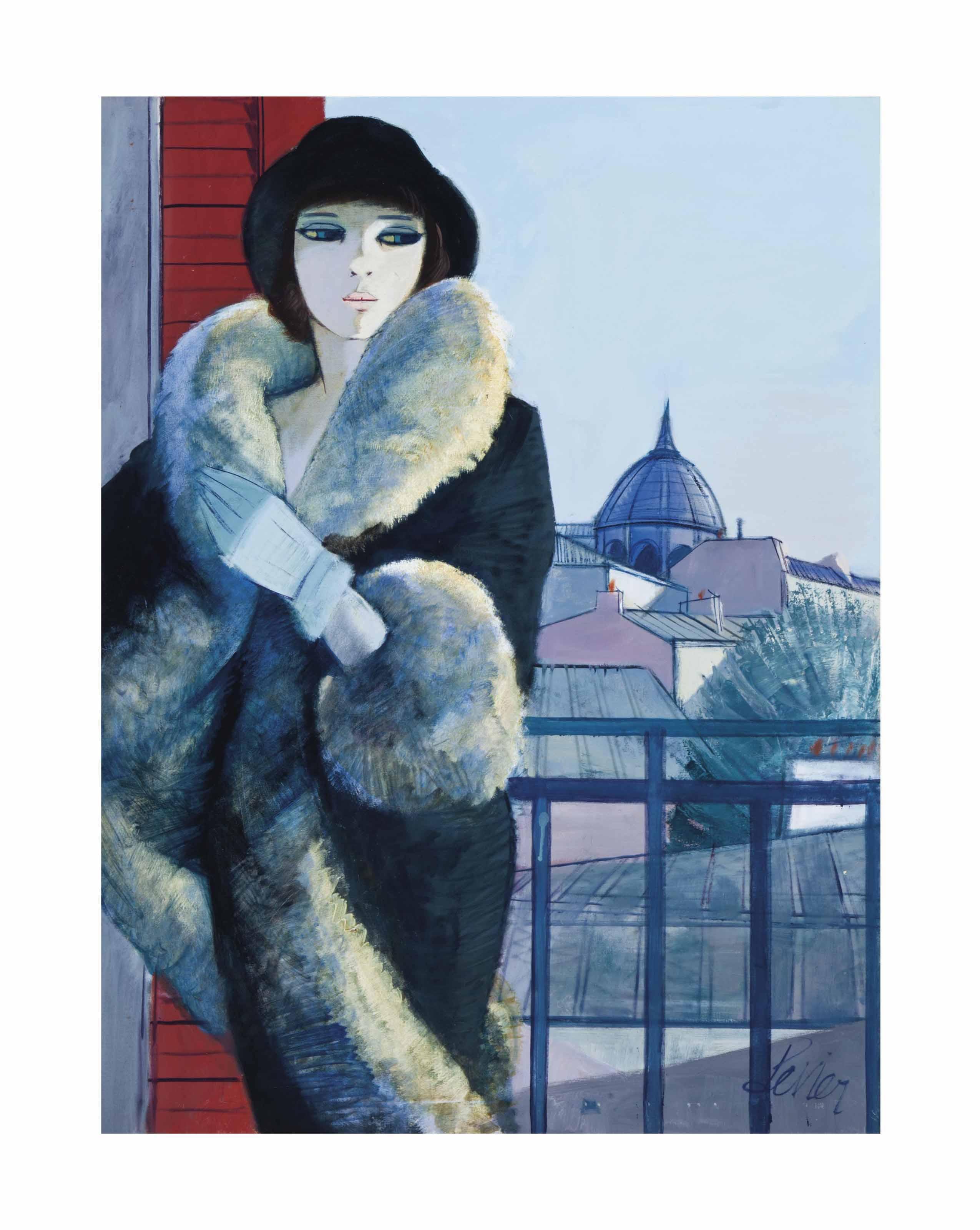 Charles Levier - Femme au Hauteau