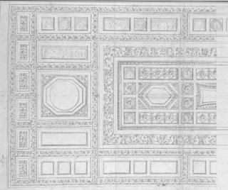 Charles-Louis Clérisseau - Projet pour un plafond à caisson
