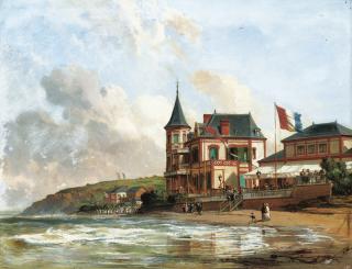 Charles-Louis Mozin - Bord De Mer A Trouville