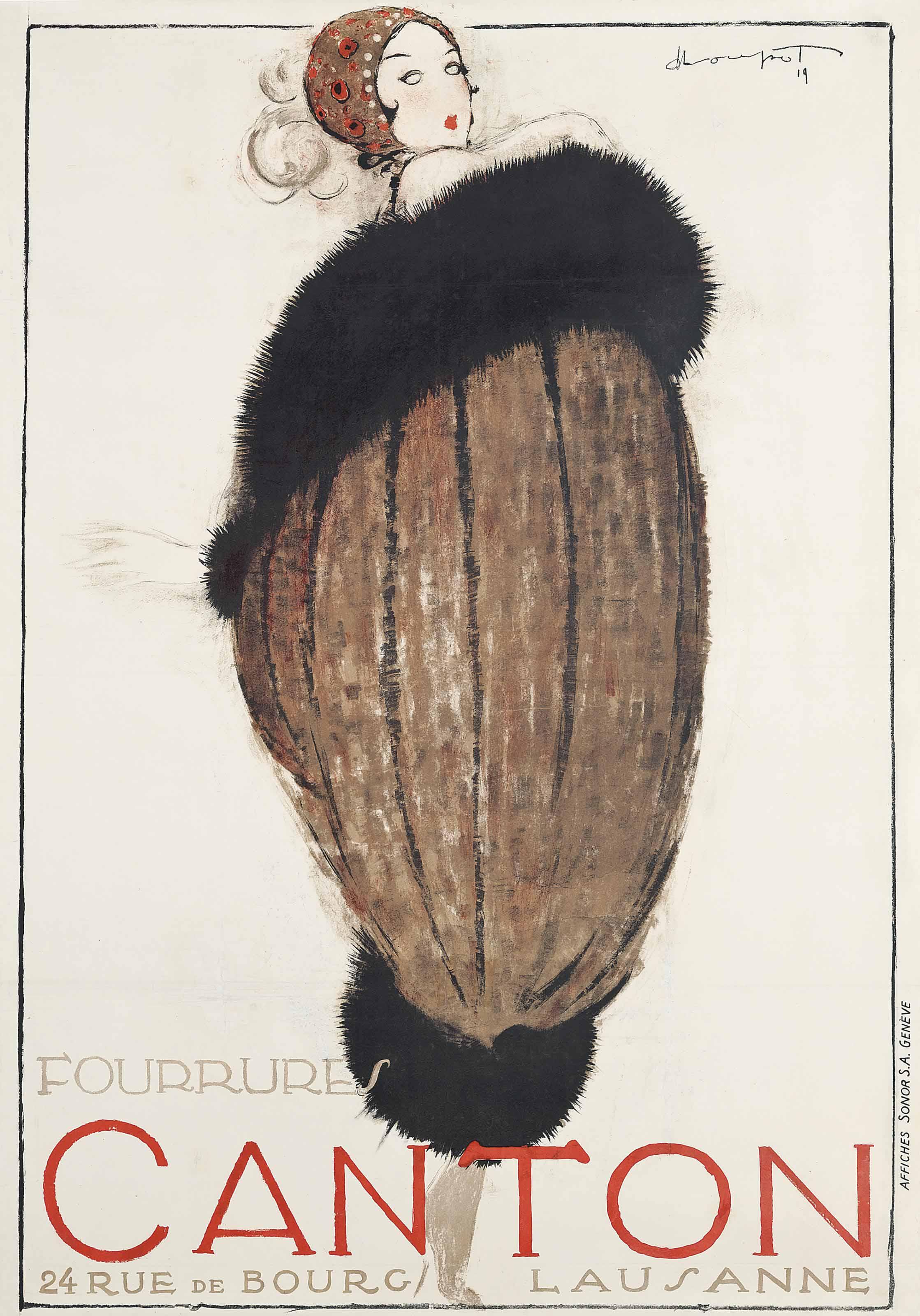 Charles Loupot - FOURRURES CANTON