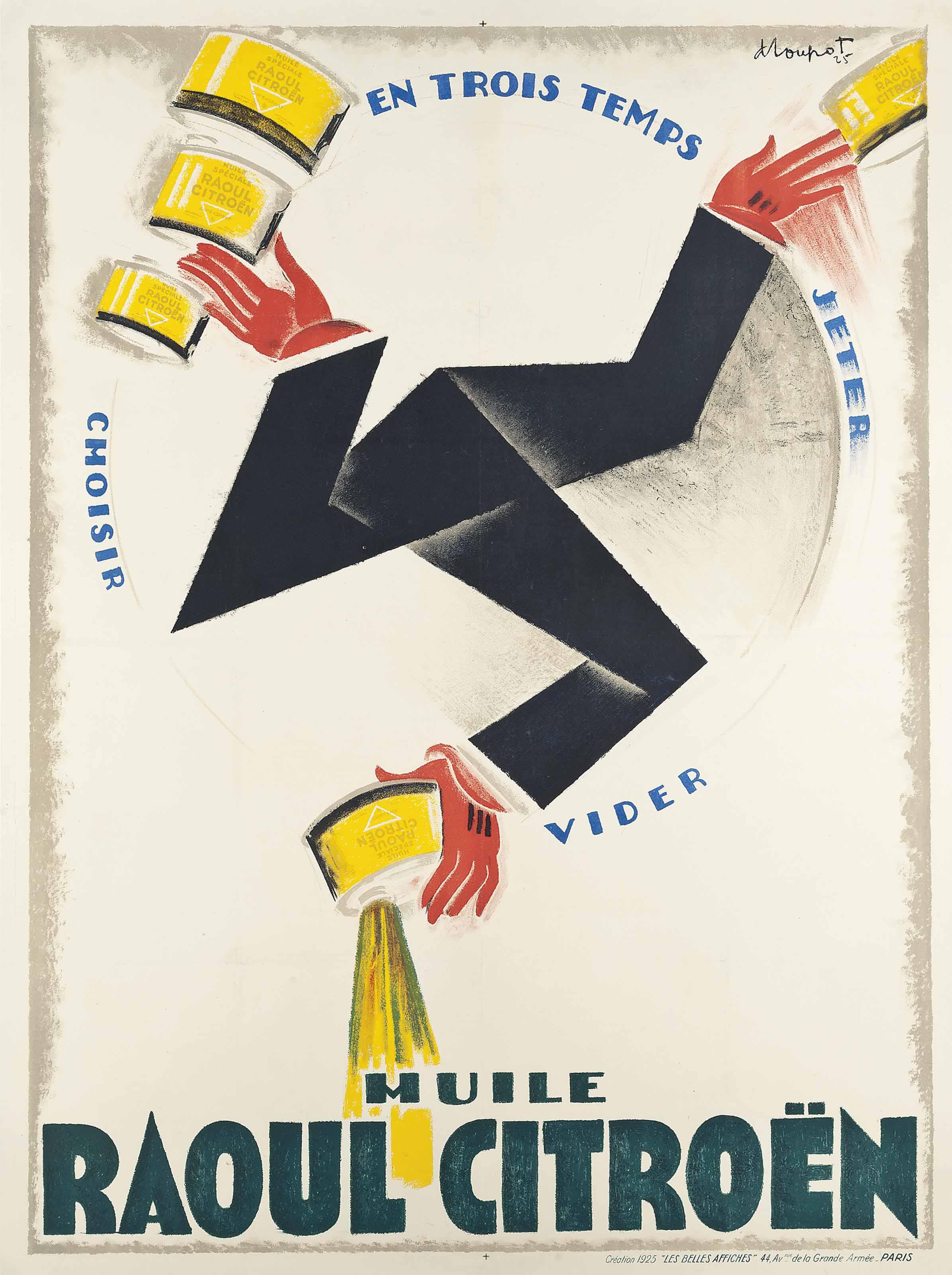 Charles Loupot - HUILE RAOUL CITROËN