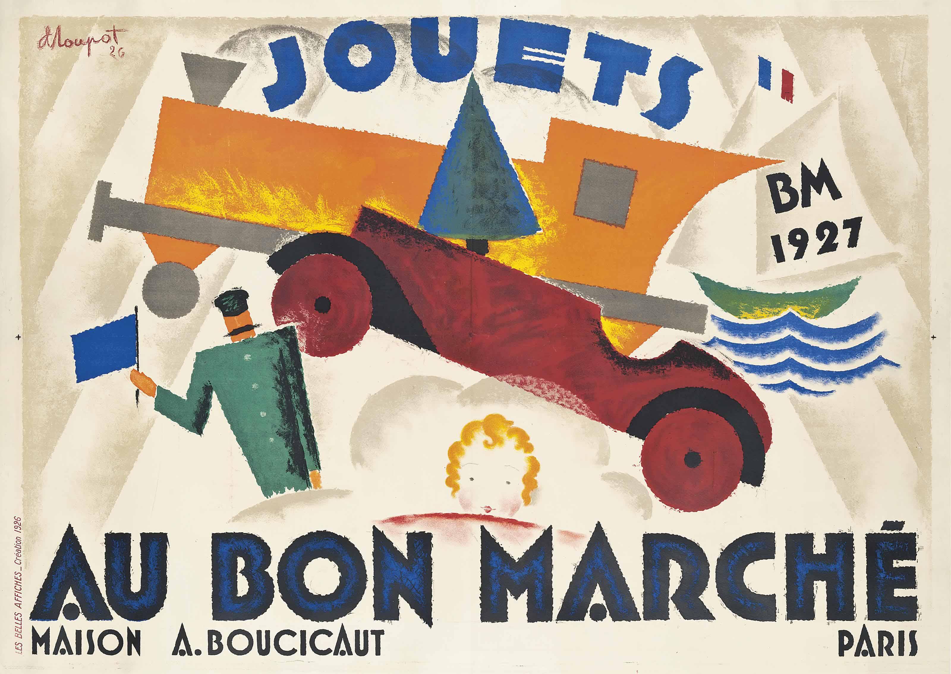 Charles Loupot - JOUETS, AU BON MARCHÉ