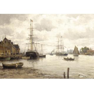 Charles Malfroy - Harbour Scene