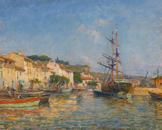 Charles Malfroy - Im Hafen von Bandol.