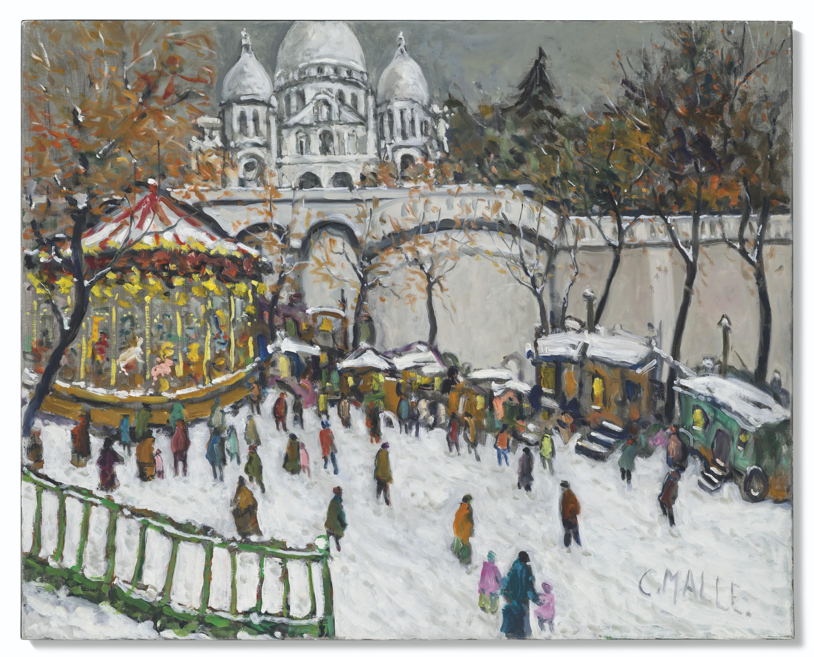 Charles Malle - Le Manège sur la Butte, Montmartre