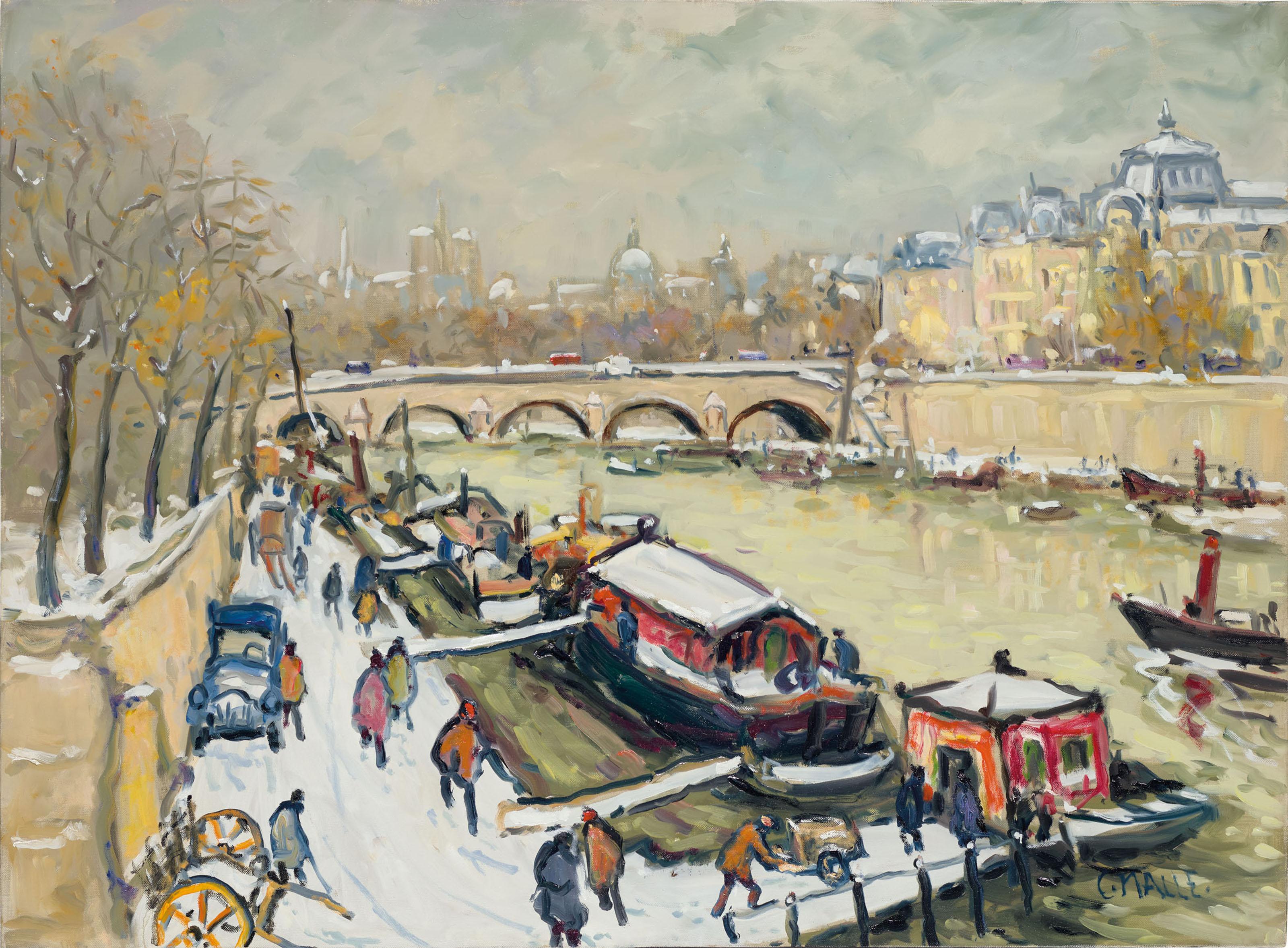 Charles Malle - Paris, la Seine à Orsay