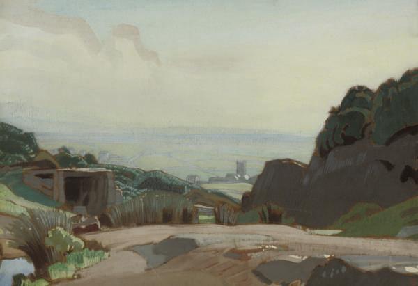 Charles March Gere, R.A., R.W.S. - Towards the church, Zennor