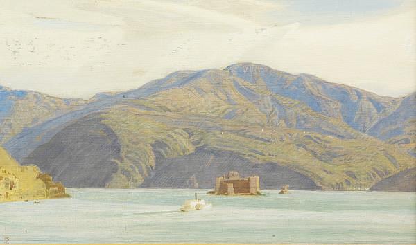 Charles March Gere - Castle on an Italian Lake