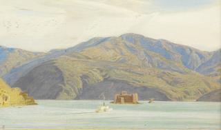 Charles March Gere - Castle on an Italian Lake