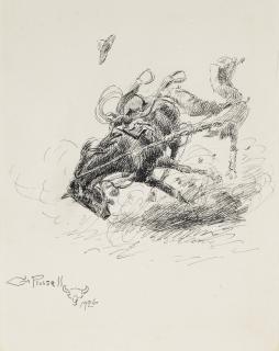 Charles Marion Russell - Bad Medicine