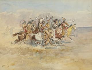 Charles Marion Russell - Blackfeet War Party