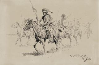 Charles Marion Russell - Indians on Horseback