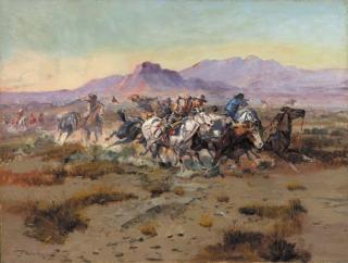 Charles Marion Russell - The Attack