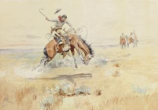 Charles Marion Russell - The Bronco Buster