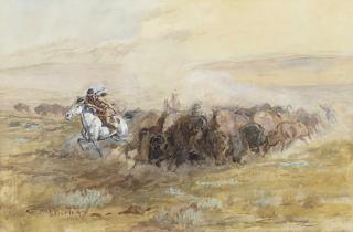 Charles Marion Russell - When Meat Was Plentiful