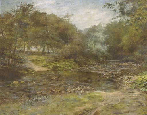 Charles Martin Hardie, R.S.A. - A ford on the south Esk