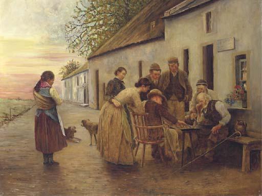 Charles Martin Hardie, R.S.A. - The Game of Draughts