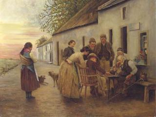 Charles Martin Hardie, R.S.A. - The Game of Draughts