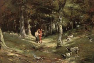 Charles Martin Hardie, R.S.A. - The Jester And The Shepherdess