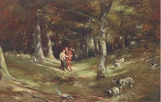 Charles Martin Hardie, R.S.A. - The Jester And The Shepherdess