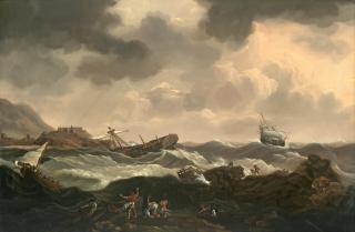 Charles Martin Powell - A convoy in distress off the North African coast