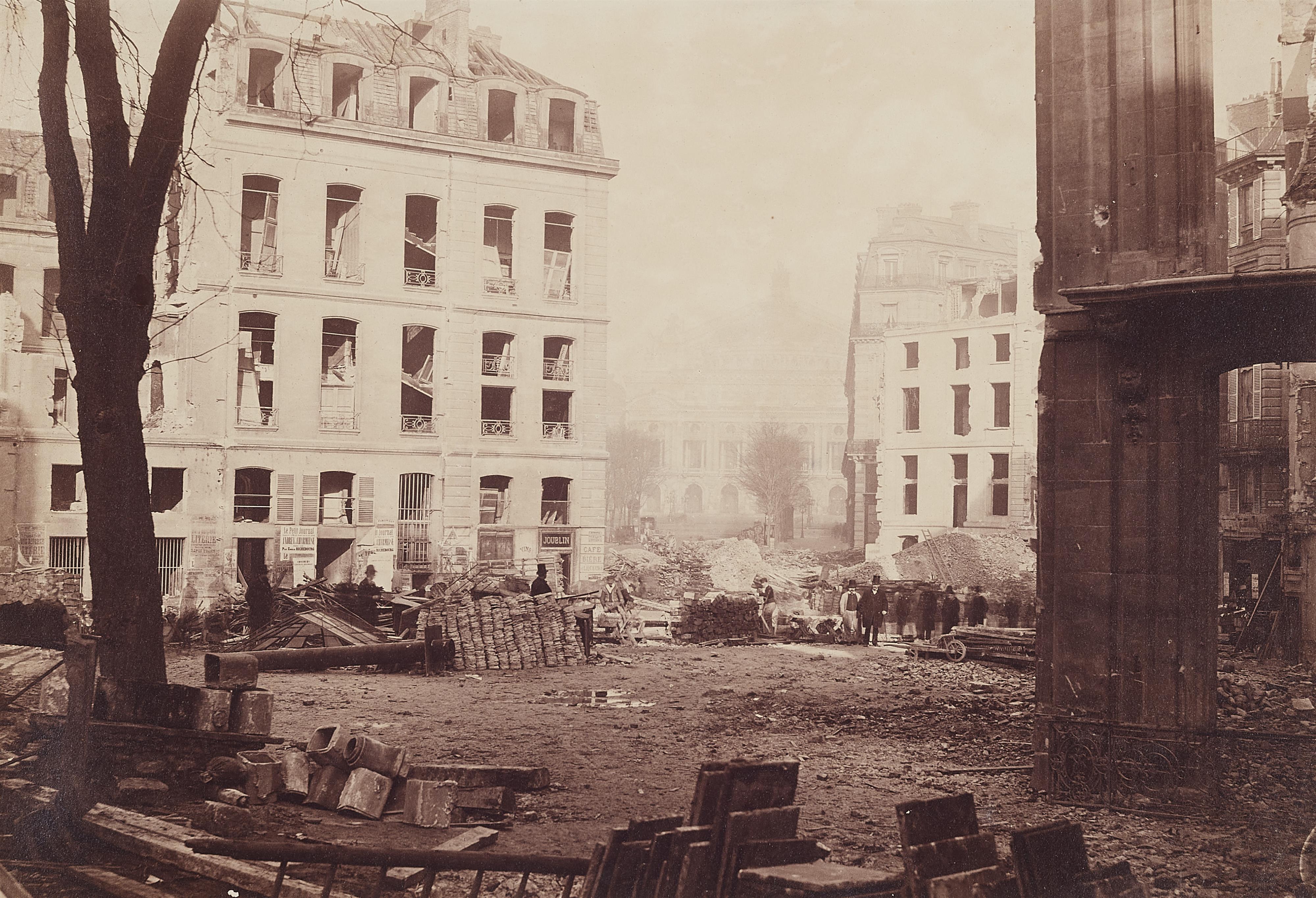 Charles Marville - Percement avenue de l\'Opéra, Paris
