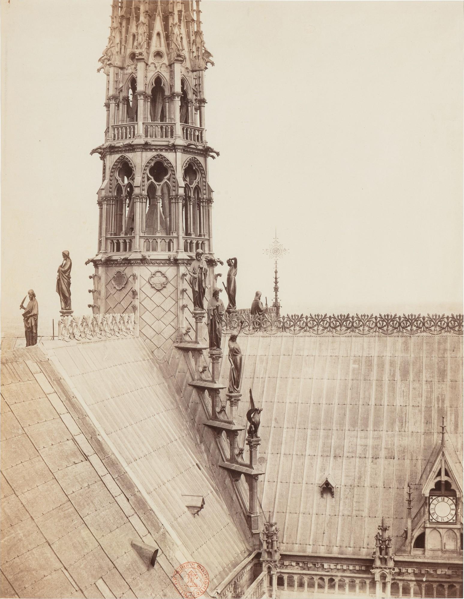 Charles Marville - Toits et flèche de Notre-Dame de Paris, 1860