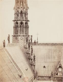 Charles Marville - Toits et flèche de Notre-Dame de Paris, 1860