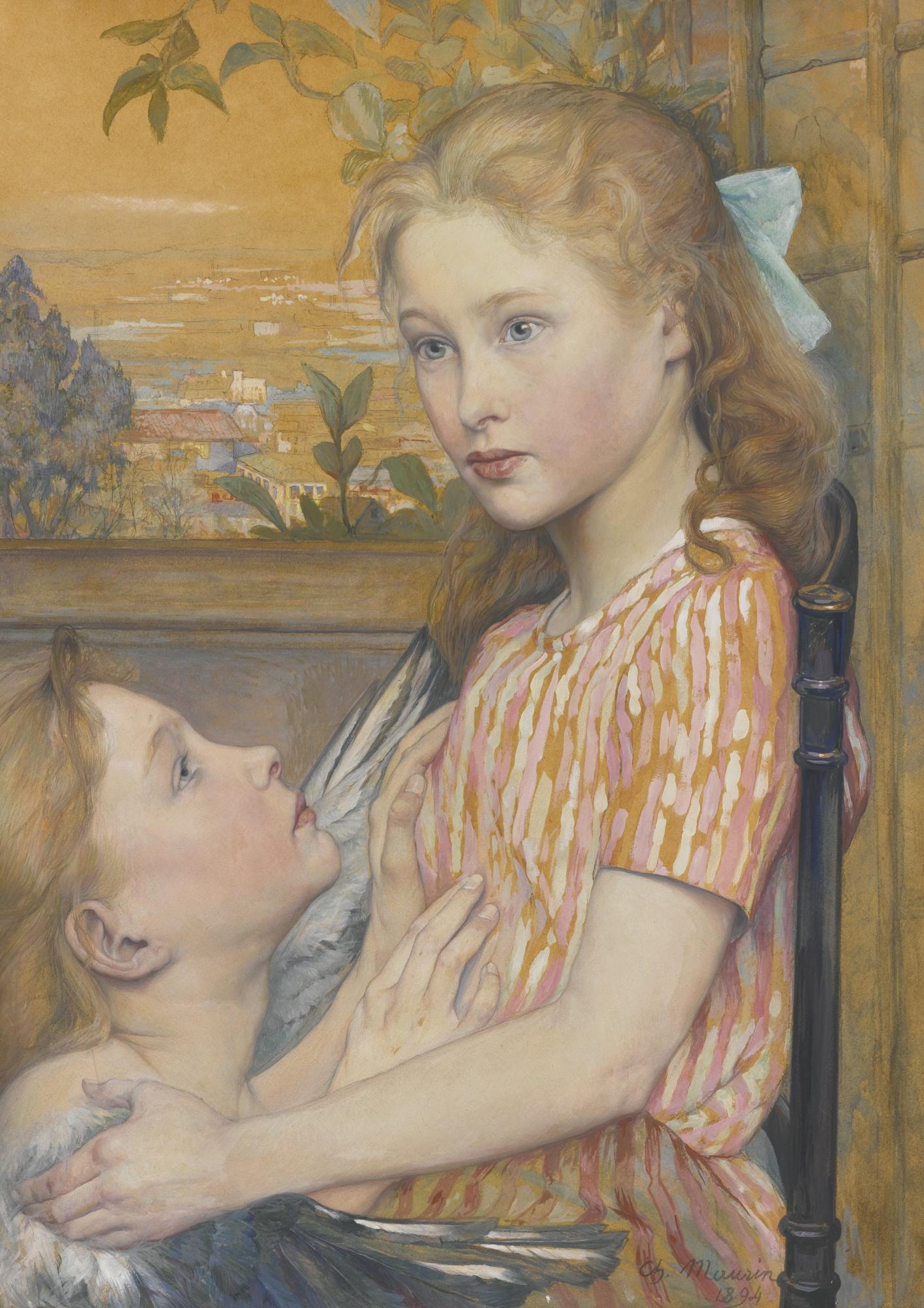 Charles Maurin - French her Guardian Angel