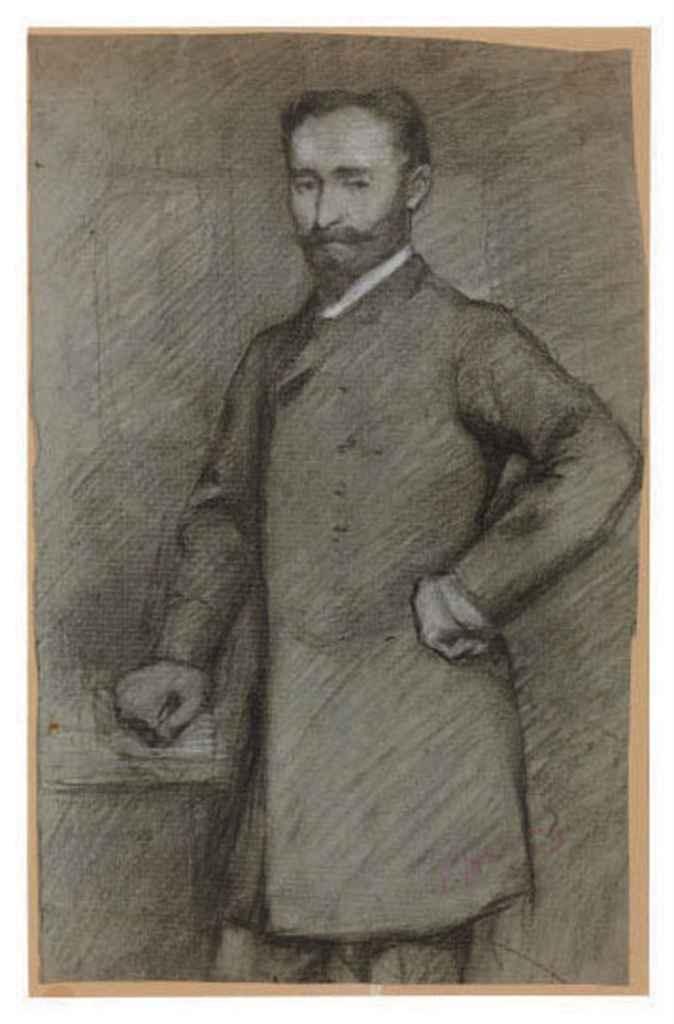 Charles Maurin - Portrait of Dr. Amordru; and two companion drawings by other hands