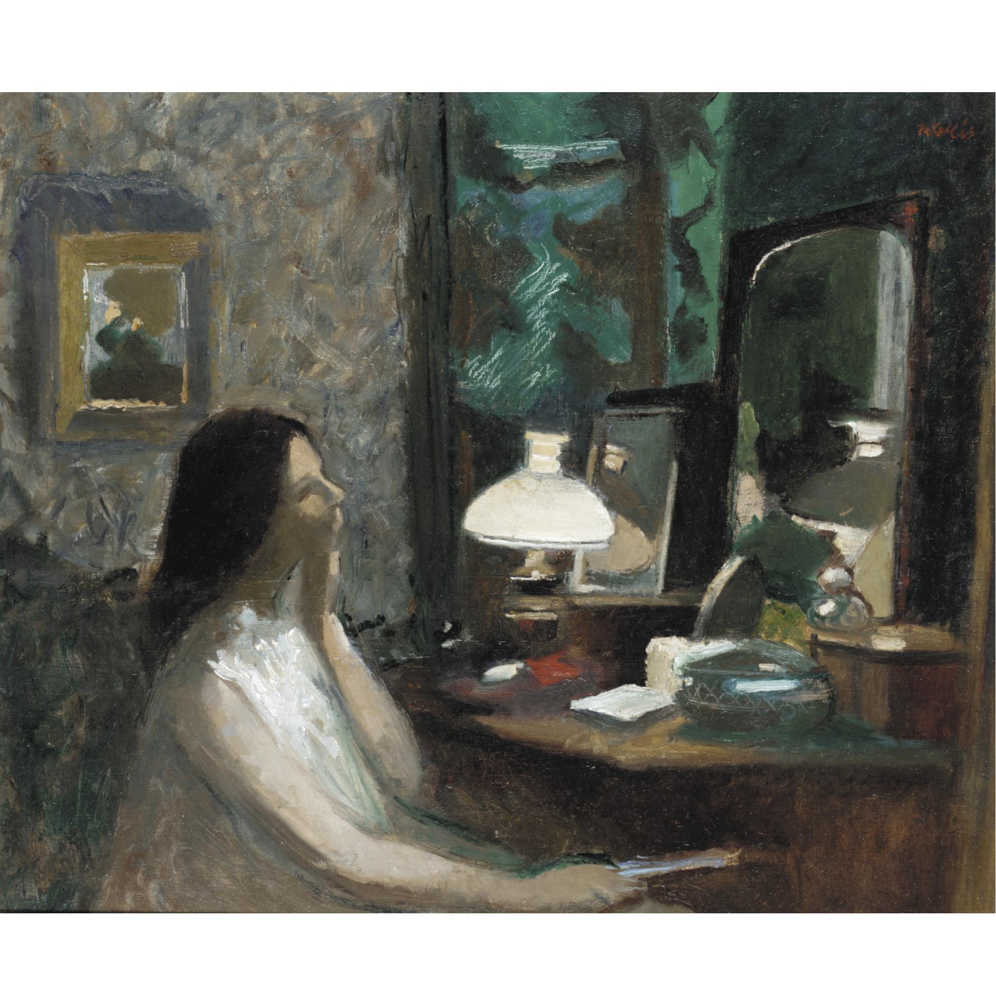 Charles Mccall - Woman At Dressing Table