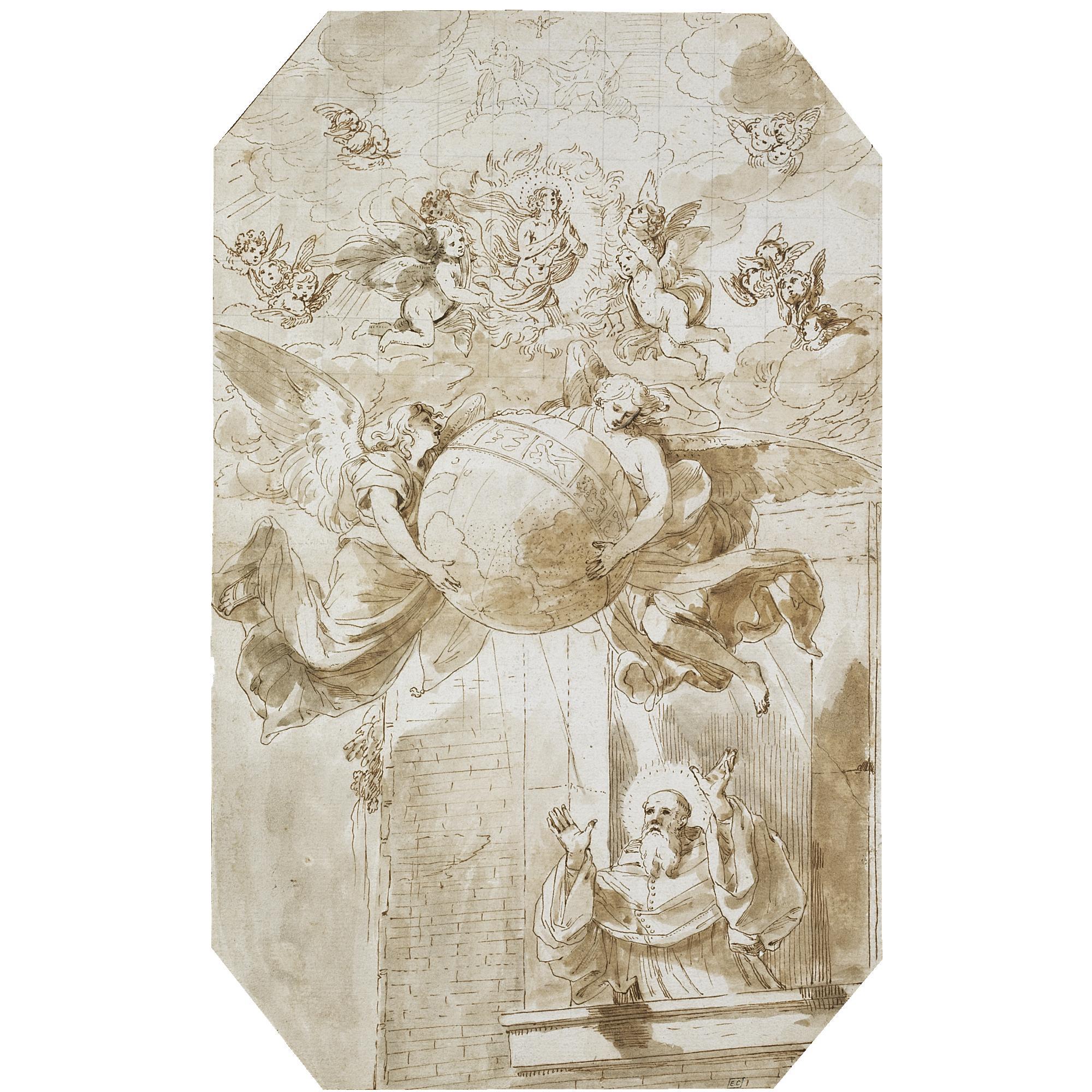 Charles Mellin - St. Benedict\'S Vision Of The Apotheosis Of St Germain