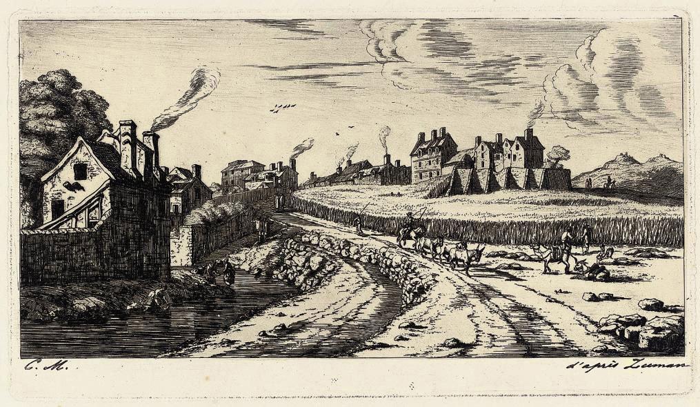 Charles Meryon - Entrée du Faubourg Saint-Marceau (Delteil & Wright 10)