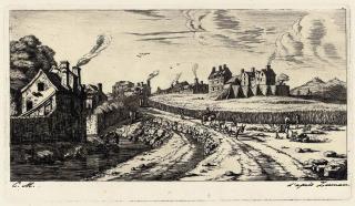 Charles Meryon - Entrée du Faubourg Saint-Marceau (Delteil & Wright 10)