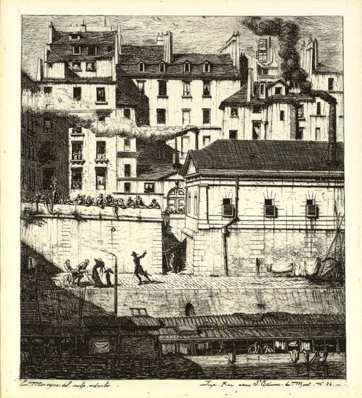 Charles Meryon - La Morgue (D., W. 36; S. 42)