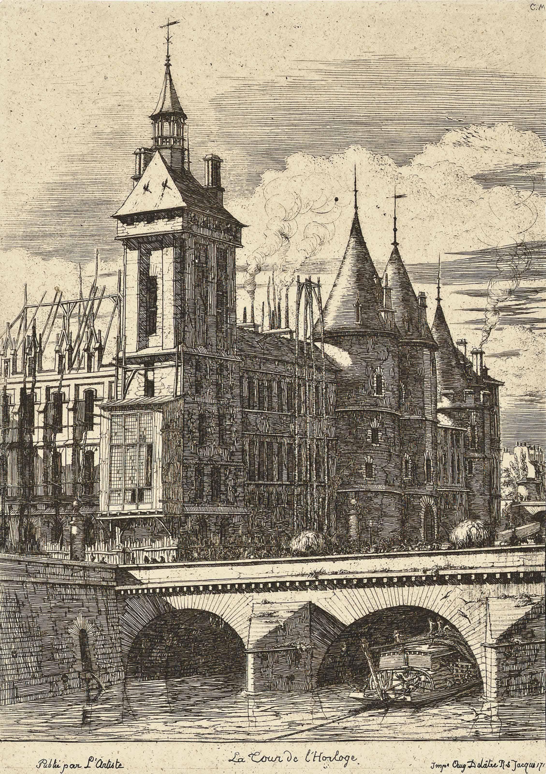 Charles Meryon - Le Pont Neuf (Delteil & Wright 33)