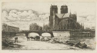 Charles Meryon - Le Styrge; And L\'Abside De Notre Dame De Paris (Delteil & Wright 23 And 38)