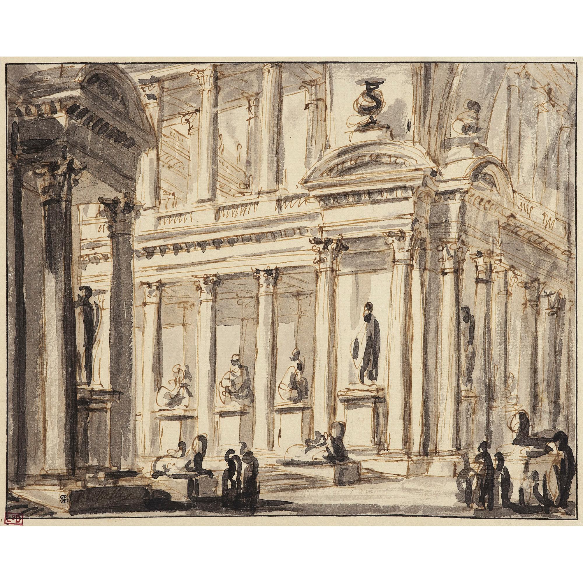 Charles Michel-Ange Challe - Intérieur De Temple