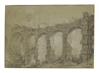 Charles Michel-Ange Challe - View Of The Colosseum With The Basilica Dei Santi Giovanni E Paolo Al Celio, Rome