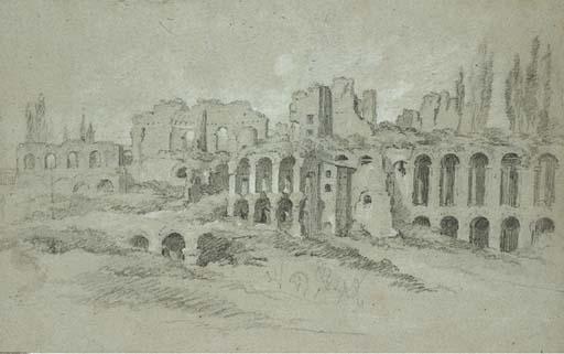 Charles-Michel-Ange Challe - Vue de La Domus Augustiana, Ou Palais Des Empereurs, Rome