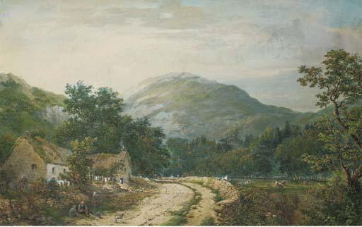 Charles N. Woolnoth, R.S.W. - On the Luss Road, near Loch Lomond