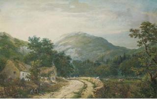 Charles N. Woolnoth, R.S.W. - On the Luss Road, near Loch Lomond