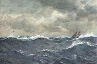 Charles Napier Hemy, R.A., R.W.S. - In A Heavy Swell