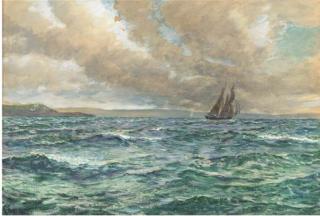 Charles Napier Hemy, R.A., R.W.S. - Study for \'The Coaster\'