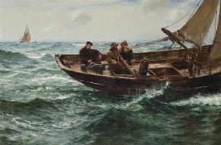Charles Napier Hemy, R.A., R.W.S. - Three fishers