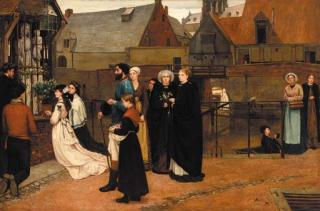 Charles Napier Hemy, R.A. - At the shrine, Normandy