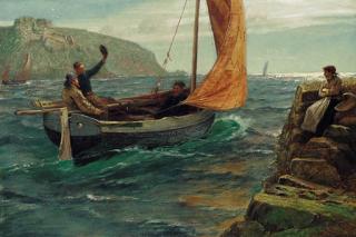 Charles Napier Hemy, R.A. - Off For The Night