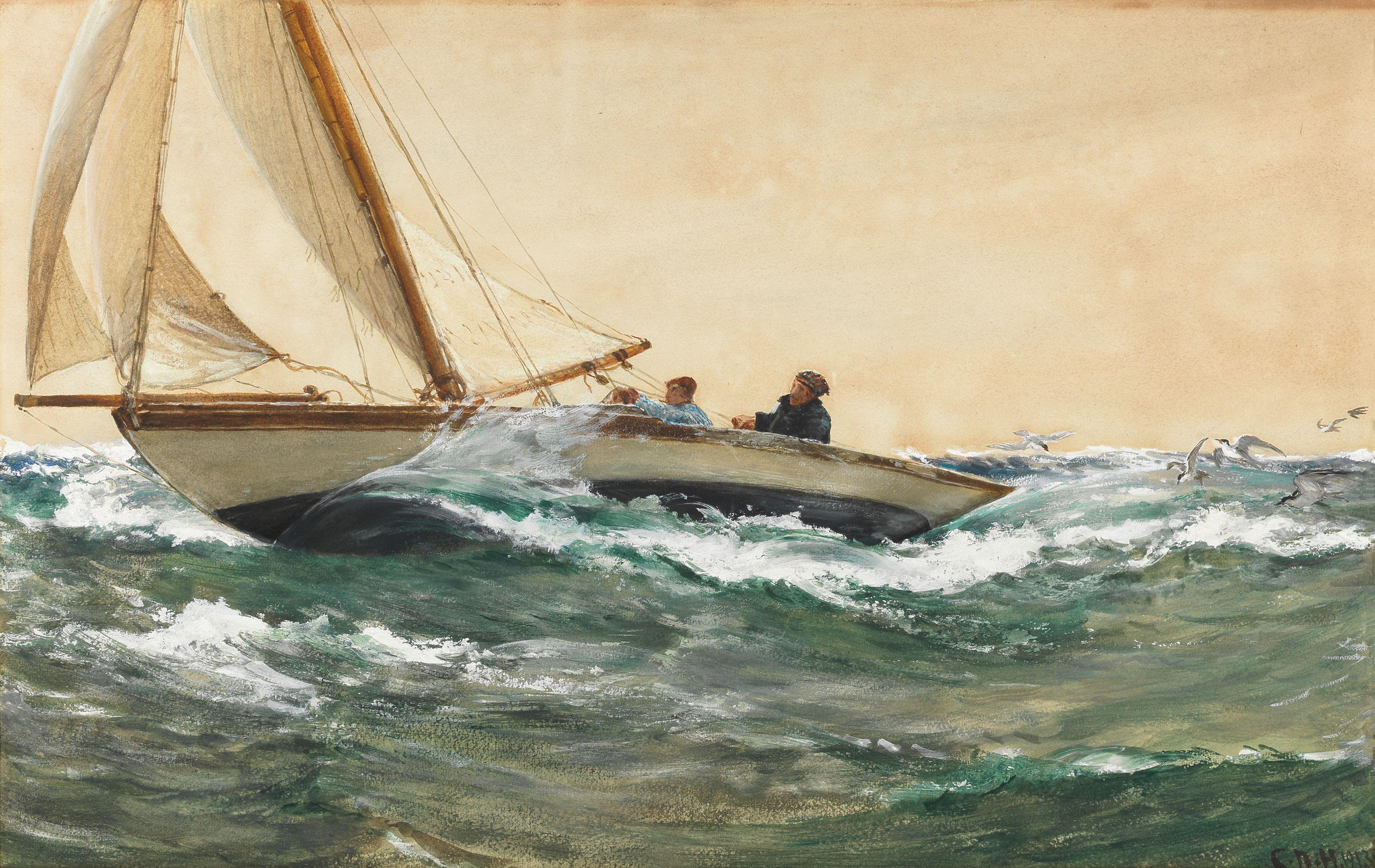 Charles Napier Hemy, RA RWS - \'A Sea Bird\'